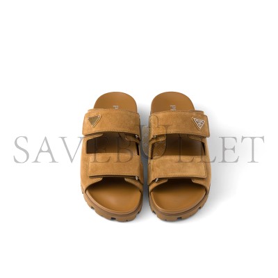 PRADA SUEDE BAND SANDALS 2X3129